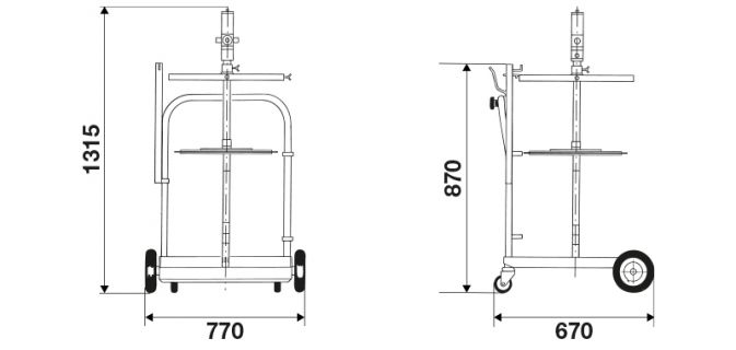 RAASM Air Operated Grease Pump Kit 180KG - Image 2