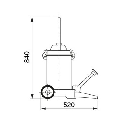 RAASM Foot Operated Grease Pump Kit 13KG - Image 2